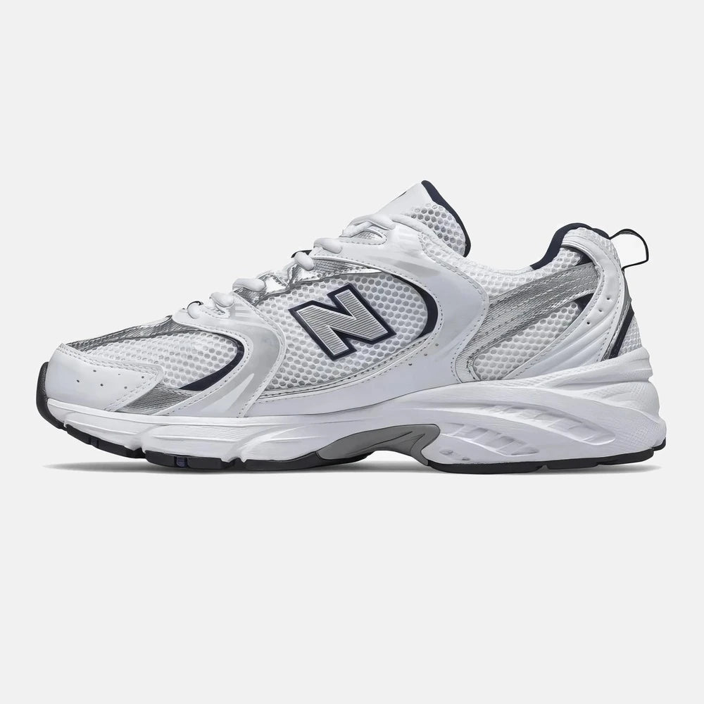 New Balance 530 White Silver Navy