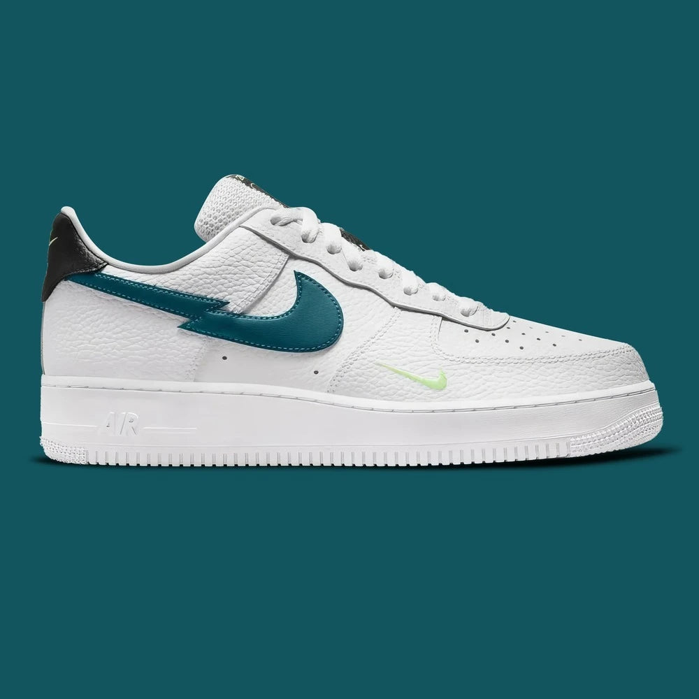 Nike Air Force 1 Low Split Swoosh White Aquamarine