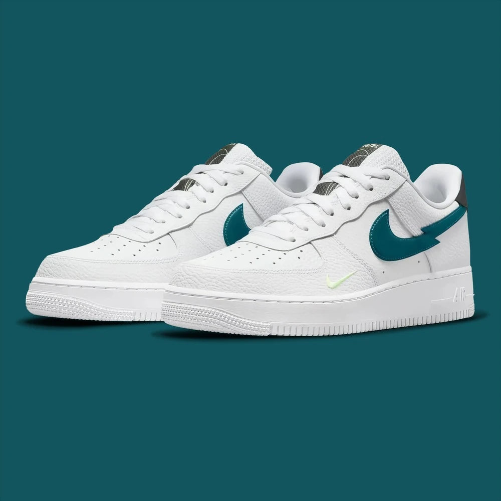Nike Air Force 1 Low Split Swoosh White Aquamarine